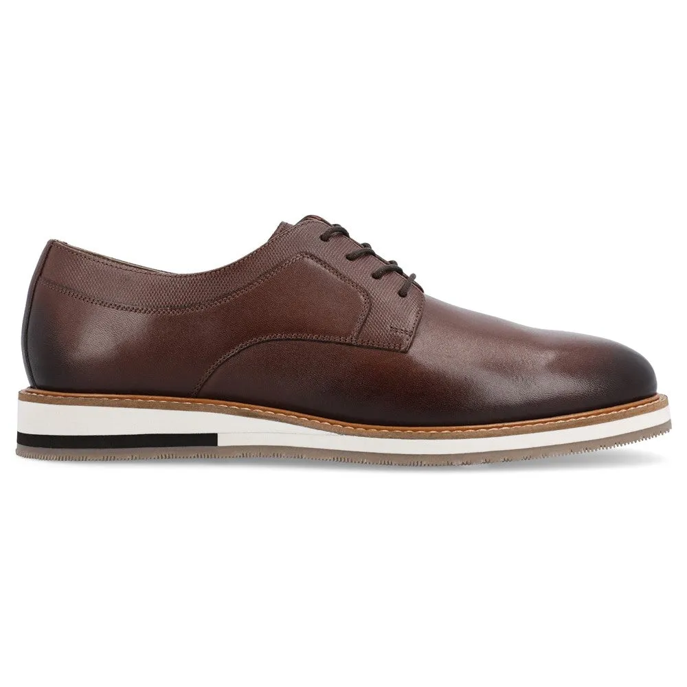 Glover Thomas & Vine Men's Plain Toe Oxford Shoes, Brown