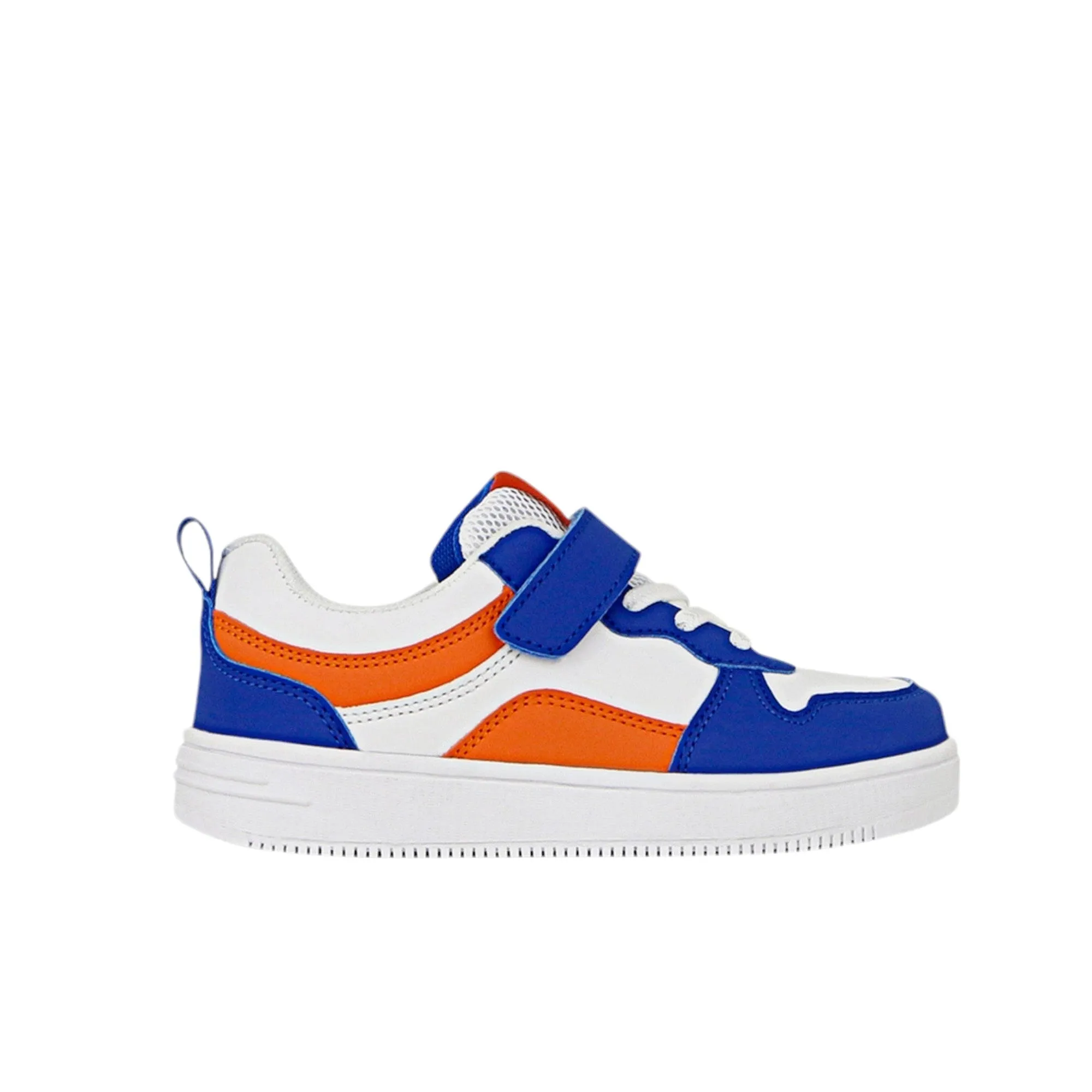 Grosby Kids Hoop B Blue/ White/ Orange Sneakers Velcro Shoes