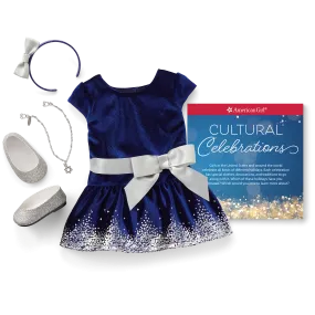 Hanukkah Celebration Outfit for 18-inch Dolls