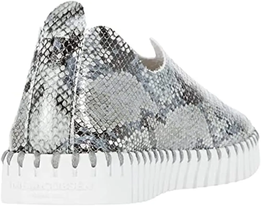 Ilse Jacobsen Tulip 139 Snake Print Perforated Slip-On Sneaker