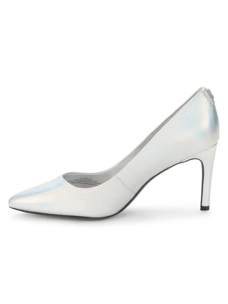 Karl Lagerfeld Paris Glora Pointed Toe Pumps, Silver