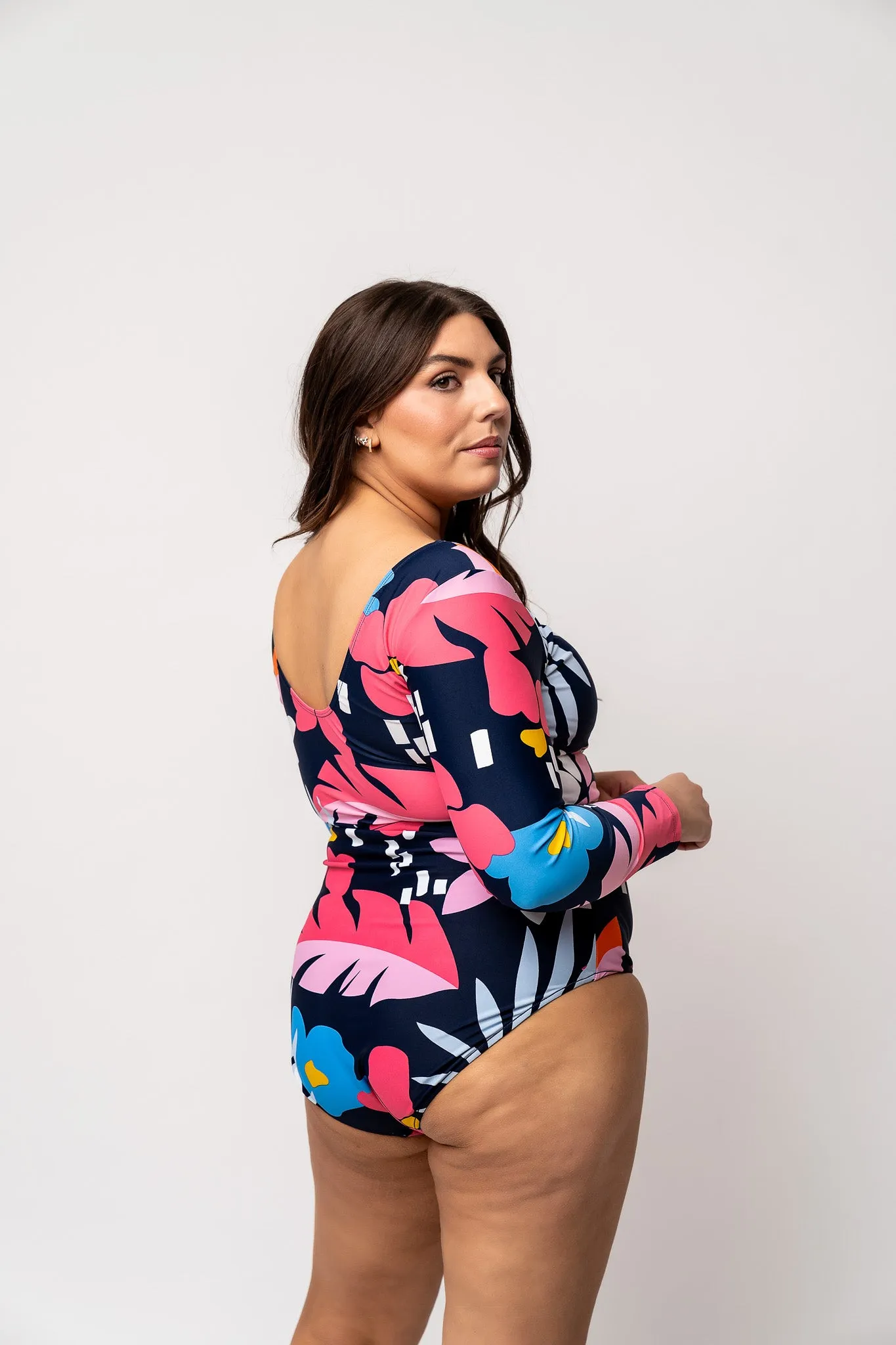 Leisure Reversible Bottom | Blue Wave Floral