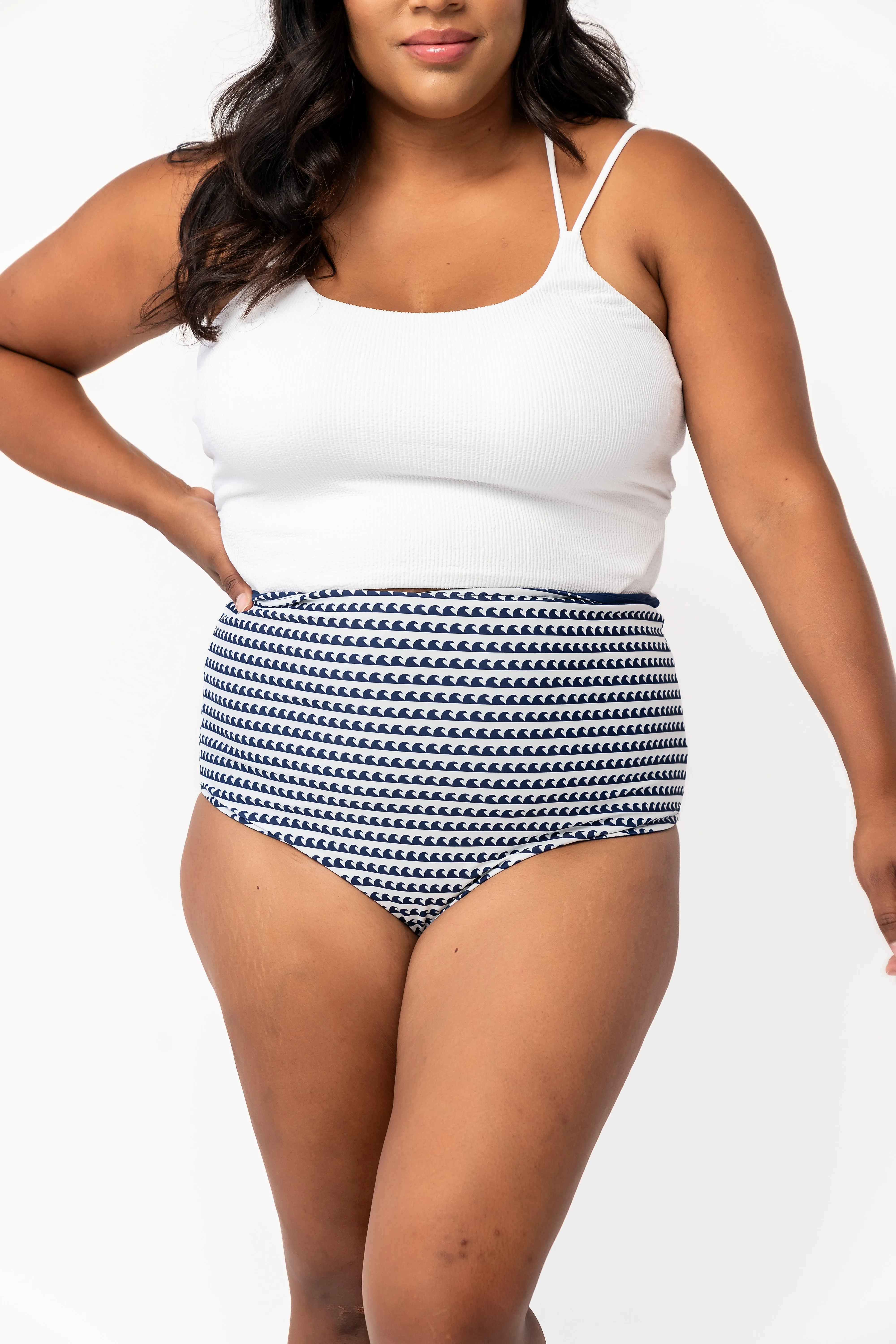 Leisure Reversible Bottom | Navy Wave