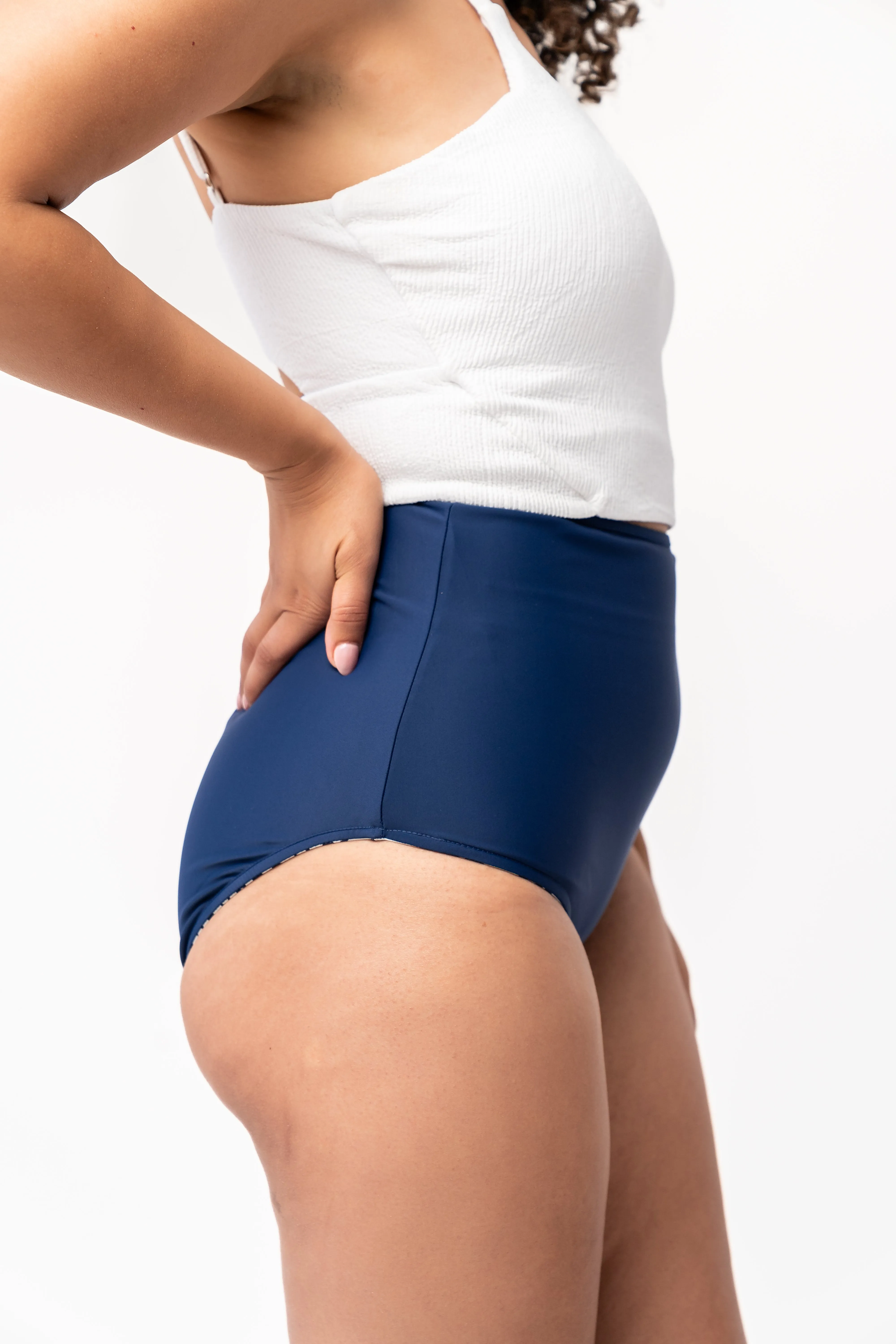 Leisure Reversible Bottom | Navy Wave