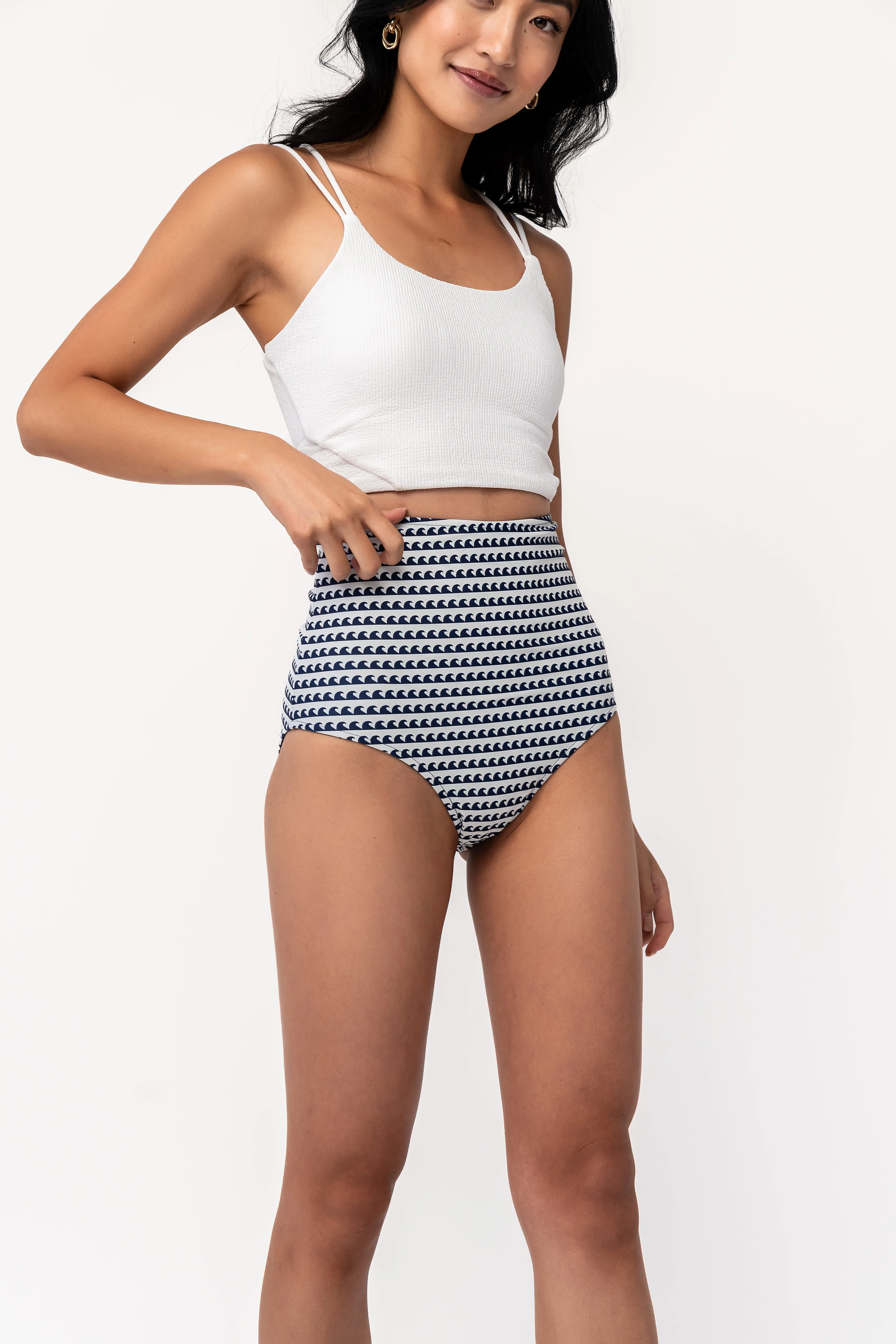 Leisure Reversible Bottom | Navy Wave