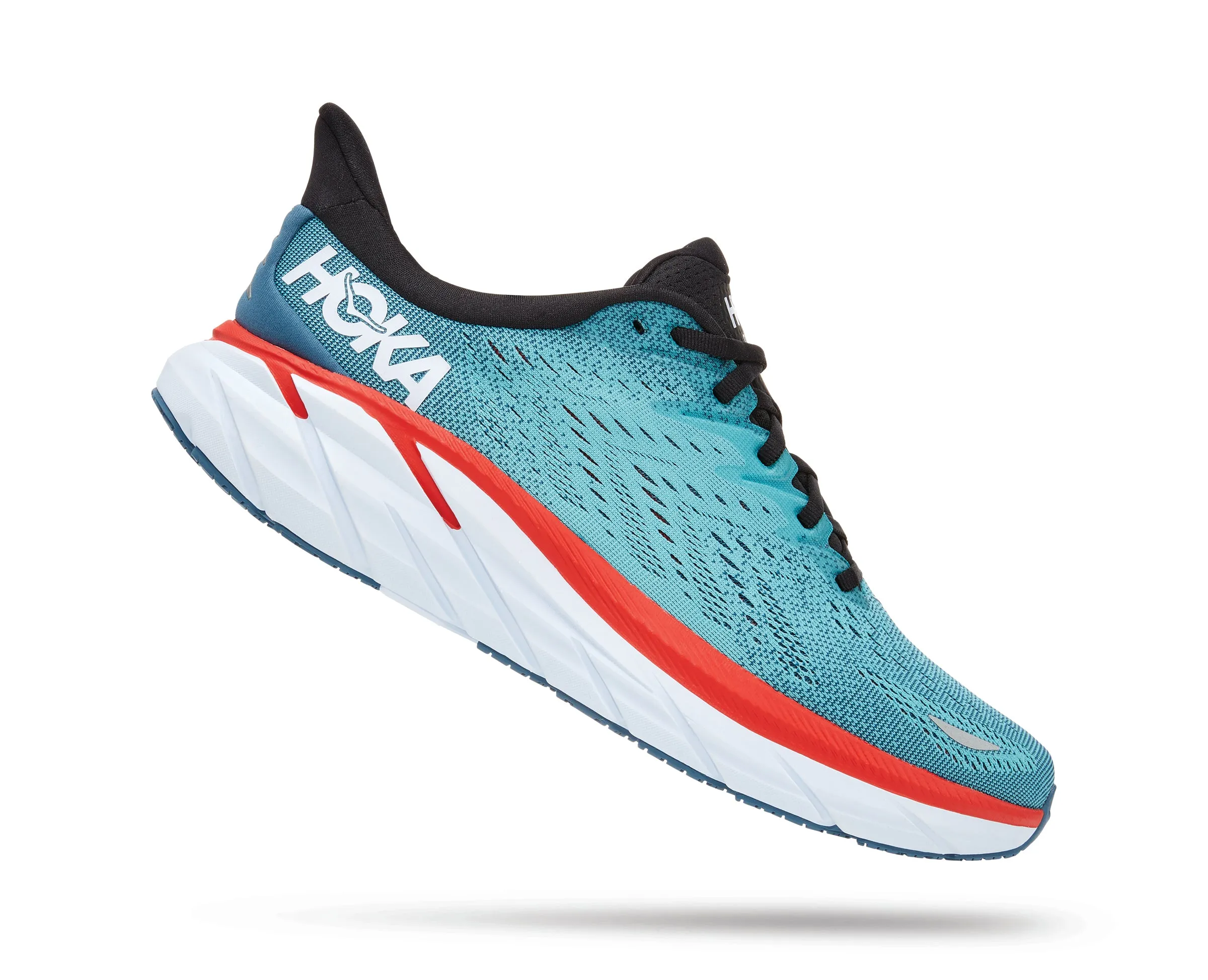 Men's Hoka Clifton 8 Color: Teal/Aquarelle