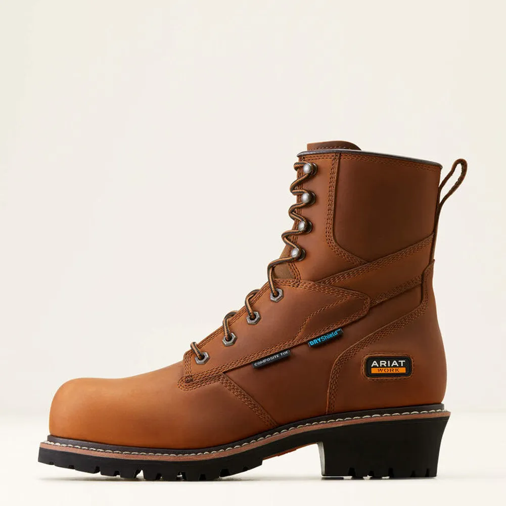 Mens Logger Shock Shield in Copper Brown by Ariat