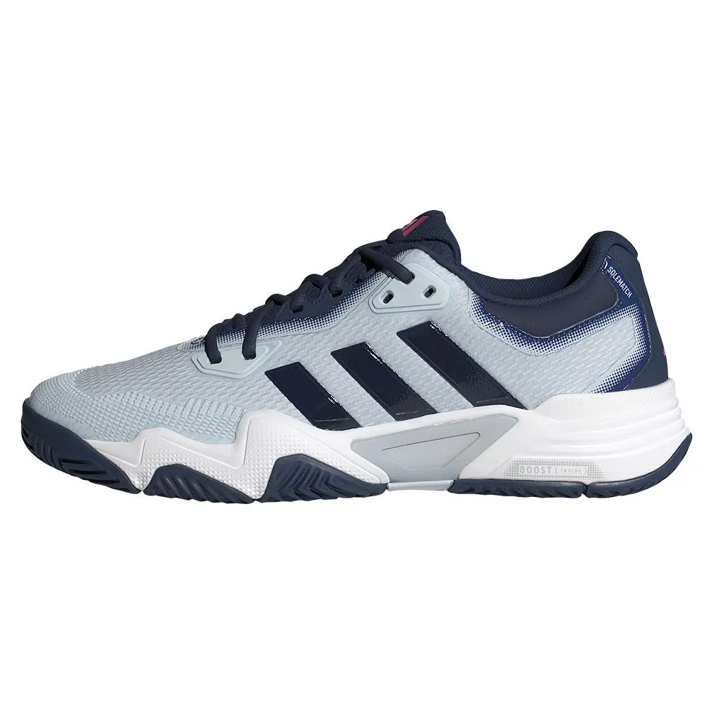 Mens Solematch Control 2 Tennis Shoes Halo Blue and Dark Blue