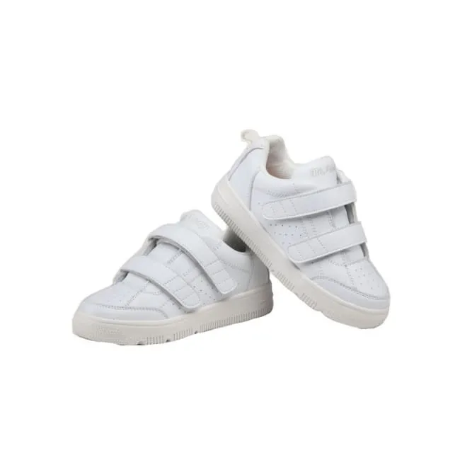 Mt. Emey 2603-V White -  Children Straight Last Athletic Shoes with Elastic Laces