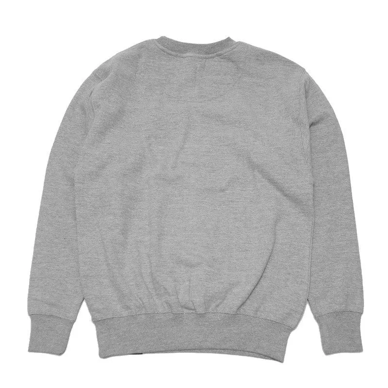 Nice Kicks Grey/Wht Logo Crewneck