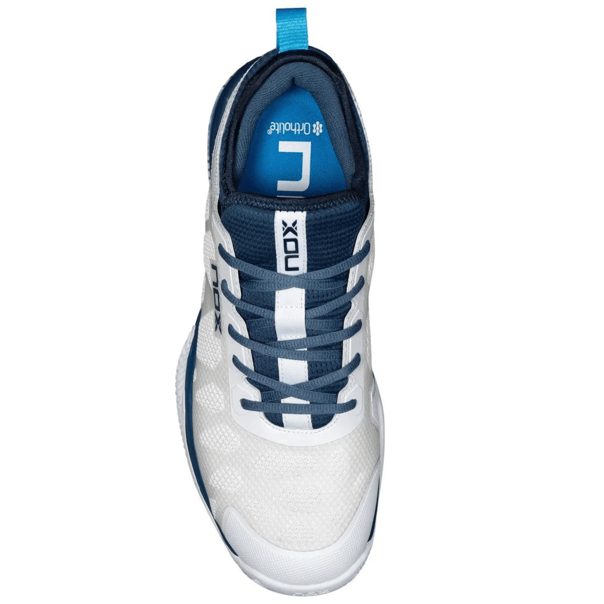 NOX NERBO WHITE/SWEDISH BLUE PADEL SHOES