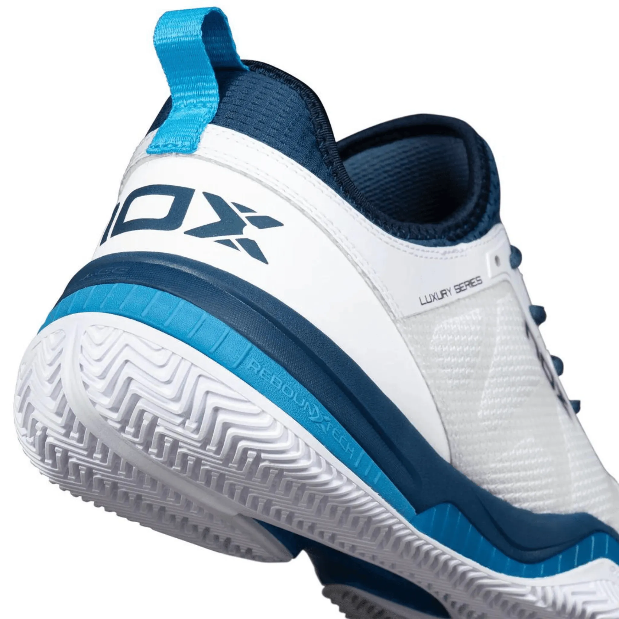 NOX NERBO WHITE/SWEDISH BLUE PADEL SHOES