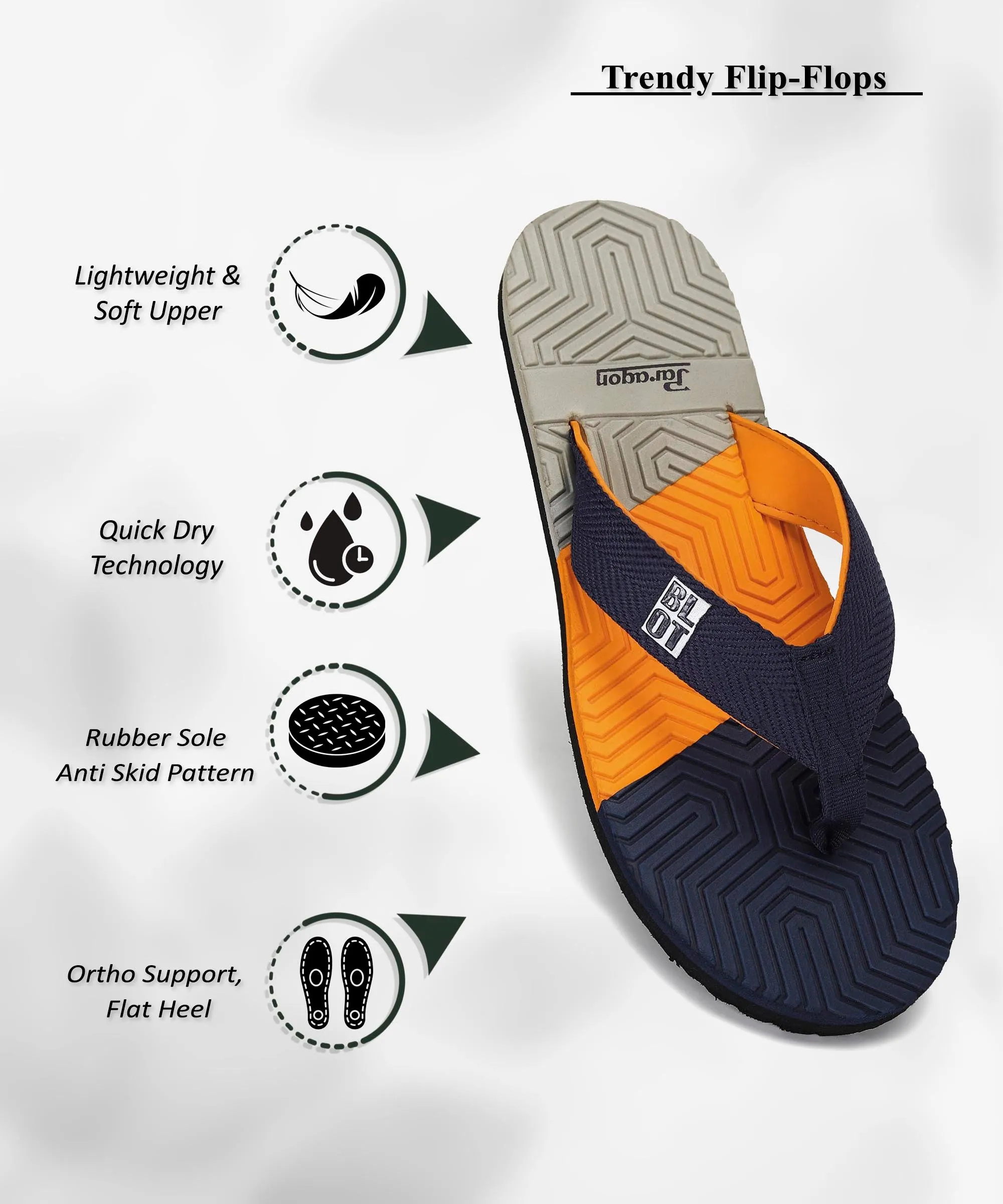 Paragon K3311G Men Stylish Flip Flops | Comfortable Flip Flops for Daily Use | Lightweight and Easy to Wash