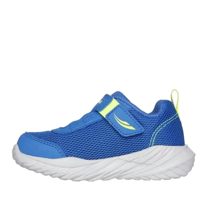 Skechers Toddlers Nitro Sprint Blue Lime Trainer