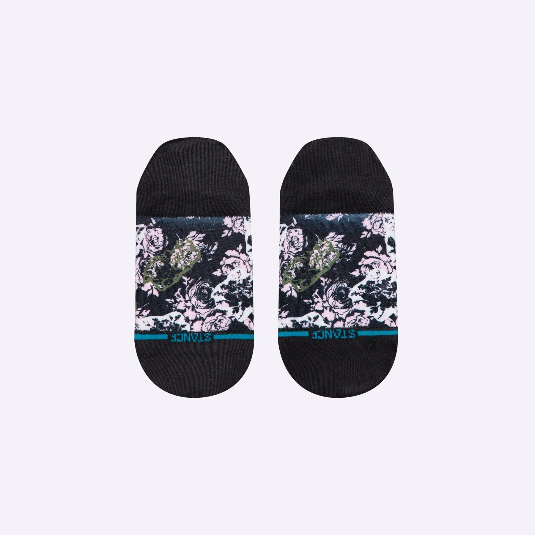 Stance Socks - Women's Invisible - La Vie En Rose - Black