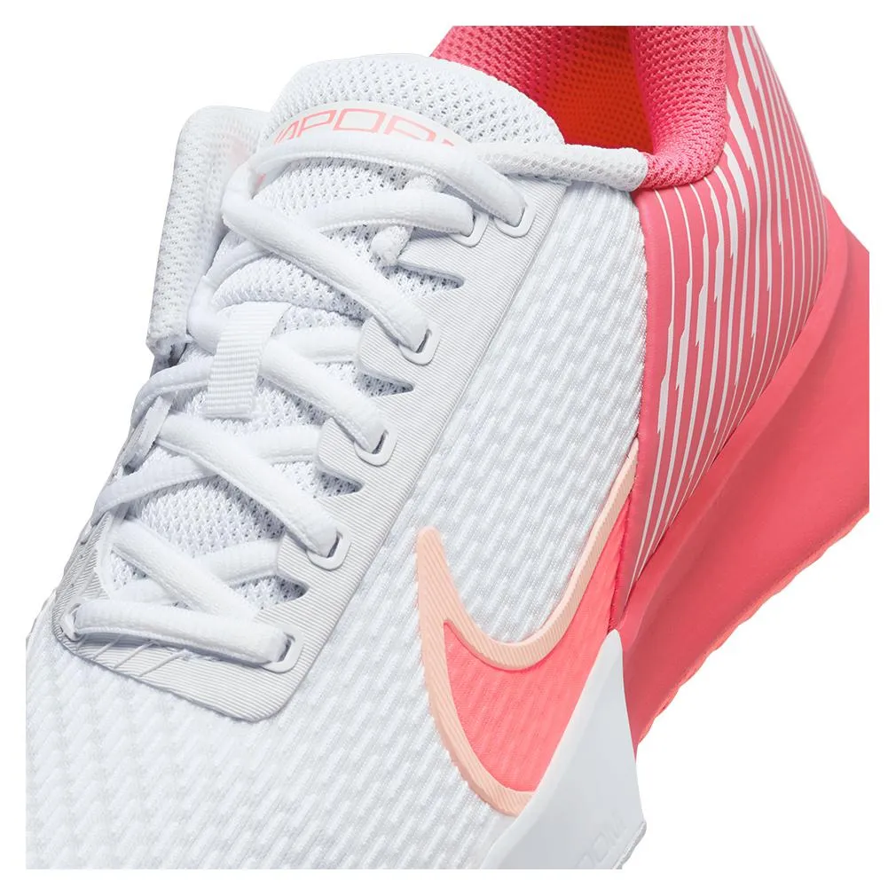 Womens Air Zoom Vapor Pro 2 Tennis Shoes White and Crimson Tint