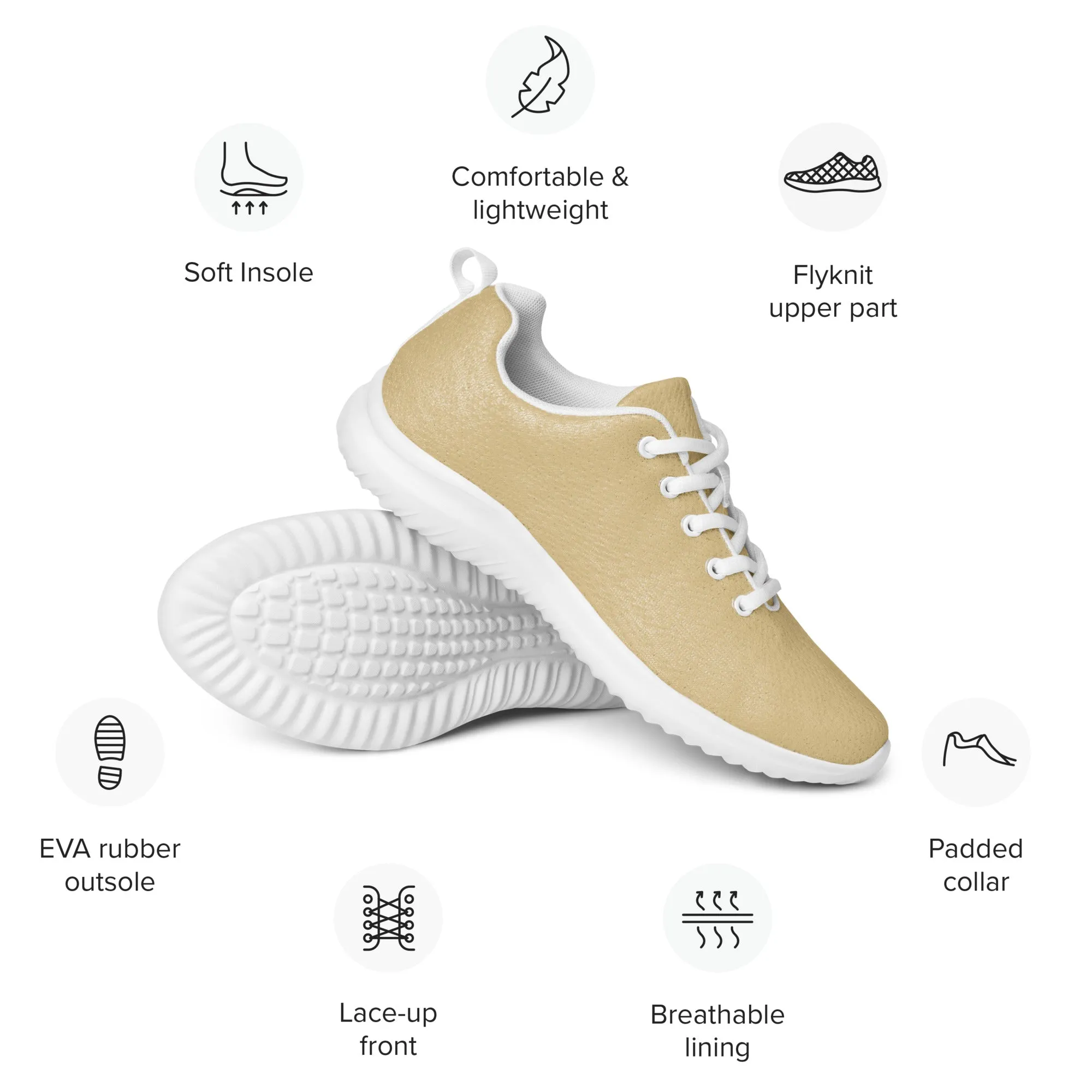 Womenâ€™s athletic shoes Beige color