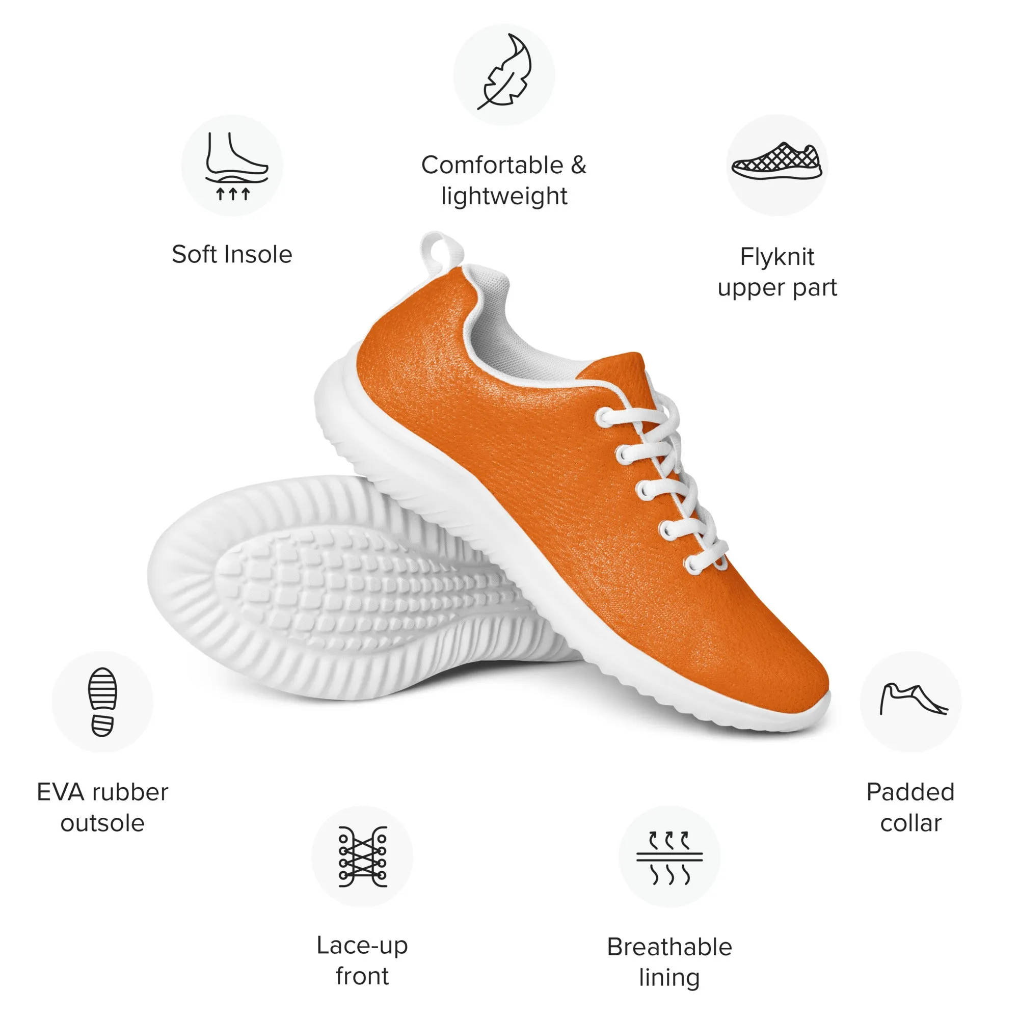 Womenâ€™s athletic shoes Orange color