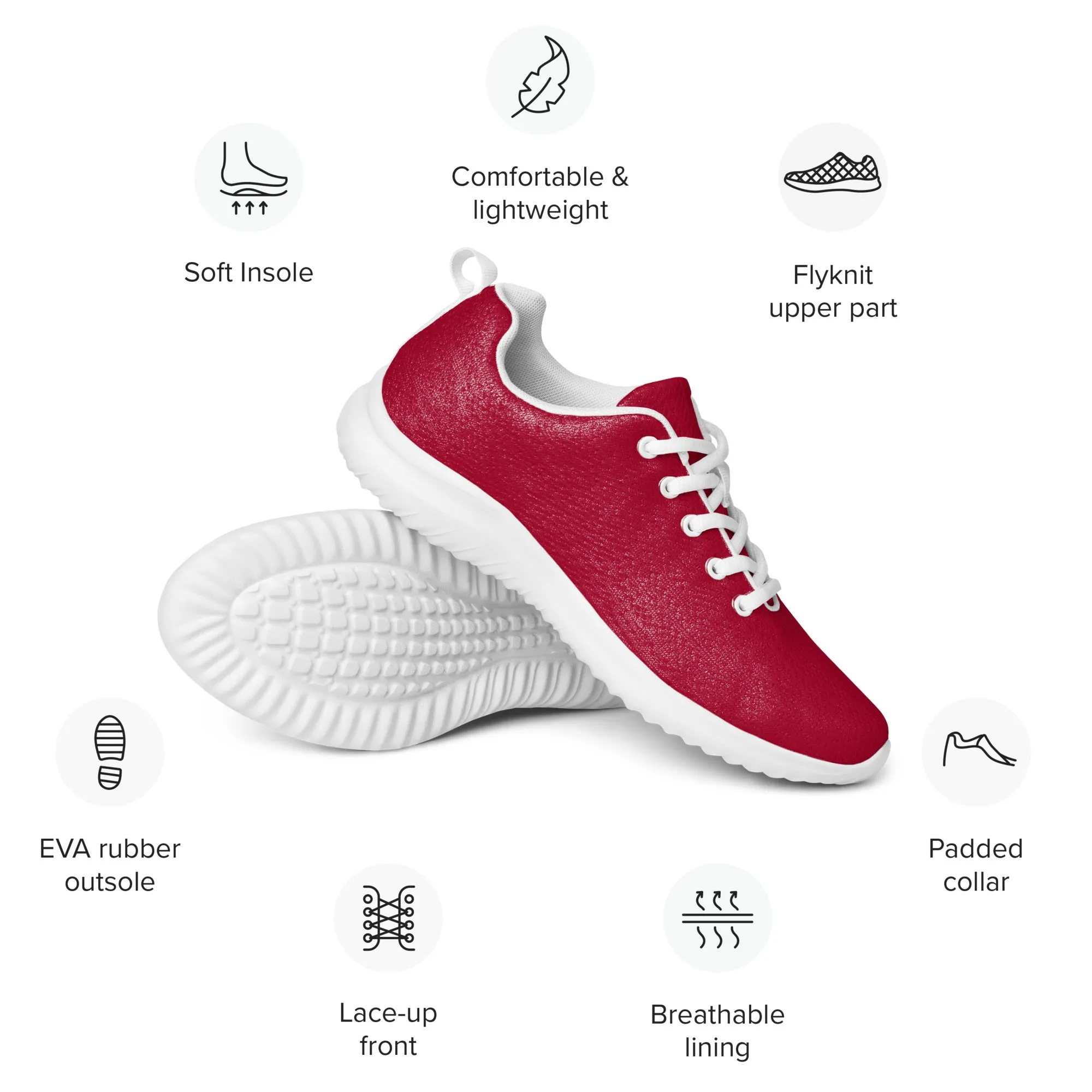 Womenâ€™s athletic shoes Red color